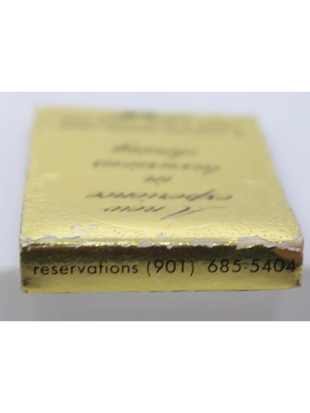 Vintage 60s Gold Matchbook Cafe St. Clair Cloverleaf Shopping Center Memphis, TN